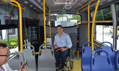 Consejero Presidencial destaca los nuevos buses del transporte público 3