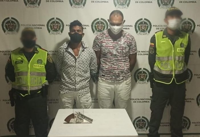 Dos hombres capturados con arma de fuego ilegal en Fundación - El Callejero