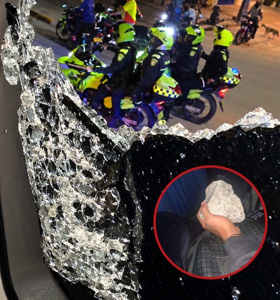 Apedrearon bus de Real Cartagena en Palermo