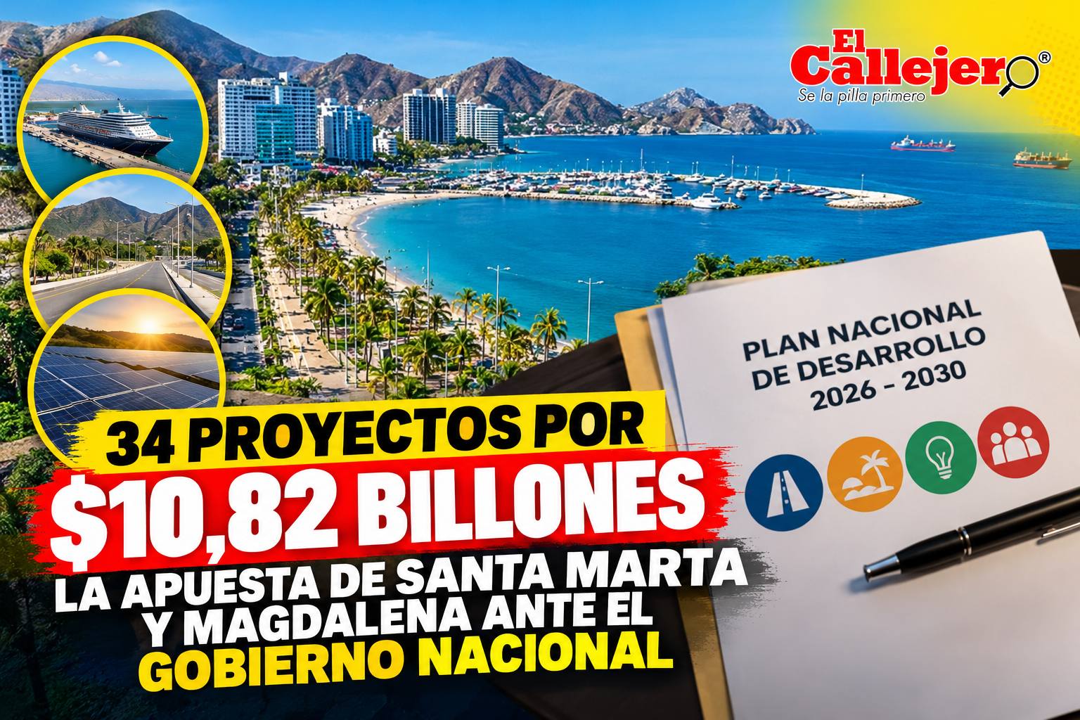 34 proyectos por $10,82 billones: la apuesta de Santa Marta y Magdalena ante el Gobierno nacional