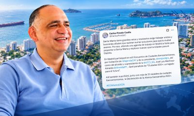 Alcalde Pinedo adelanta agenda internacional en Madrid e Italia para proyectar a Santa Marta