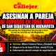Asesinan a pareja de esposos en zona rural de San Sebastián de Buenavista