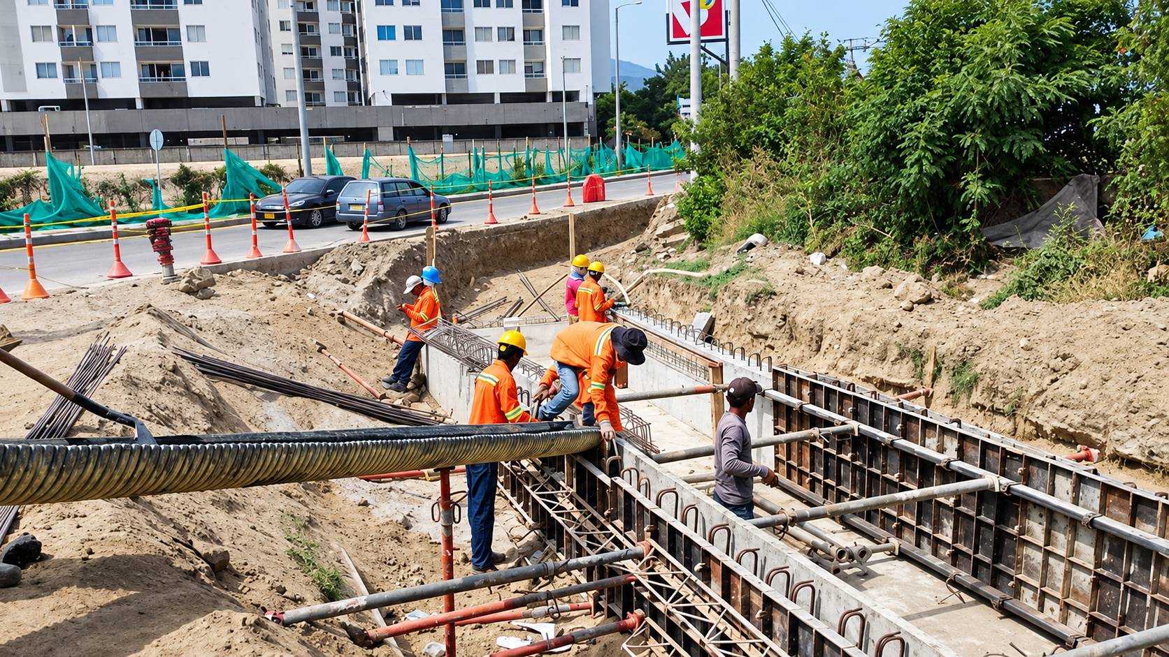 Continúan las obras en la entrada a Sierradentro: la vía será habilitada el 3 de noviembre
