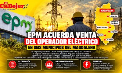 EPM acuerda venta del operador eléctrico en seis municipios del Magdalena