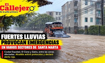 Fuertes lluvias provocan emergencias en varios sectores de Santa Marta