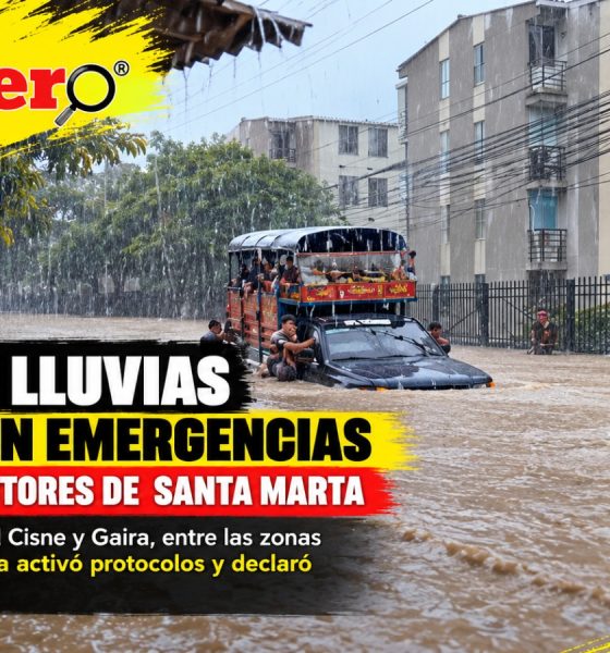 Fuertes lluvias provocan emergencias en varios sectores de Santa Marta