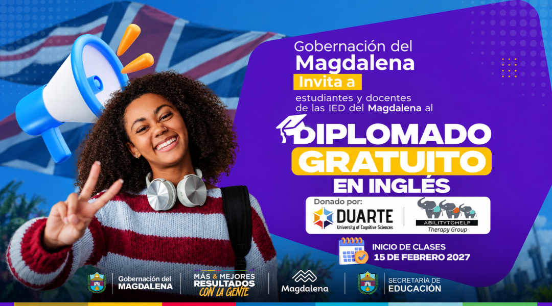 Gobernación ofrece diplomado gratuito de inglés para estudiantes y docentes del Magdalena