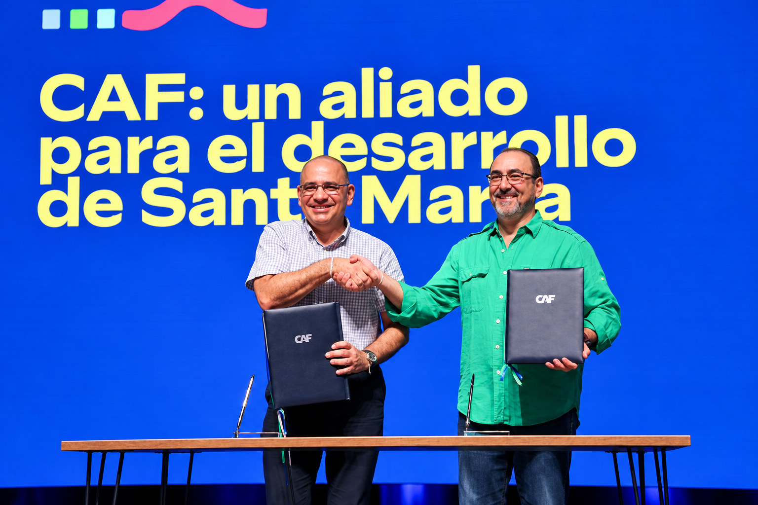 Pinedo fortalece la alianza con la CAF para impulsar la transformación de Santa Marta